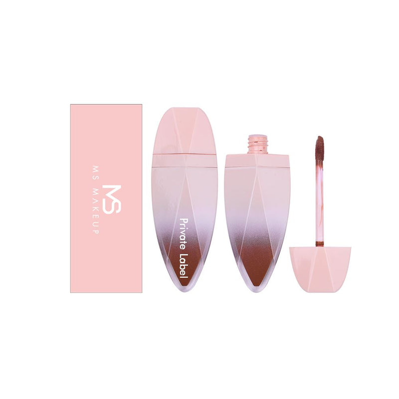 34 colors Pink leaf gradient tube lip gloss(#1-#22)
