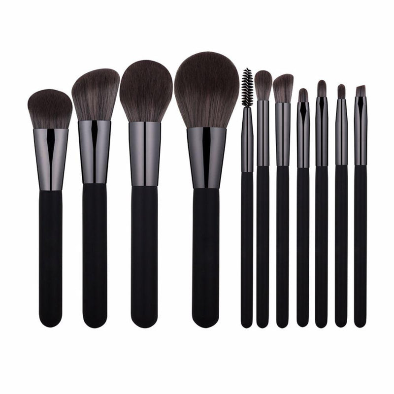 Los sistemas de cepillo cosméticos de la etiqueta privada/los cepillos faciales del maquillaje fijaron 11pcs