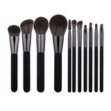 Private Label Cosmetic Brush Sets / Facial Makeup Brushes Set 11pcs
