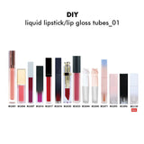 DIY Tubes Carrés de Rouge à Lèvres Liquide et de Brillant à Lèvres 01