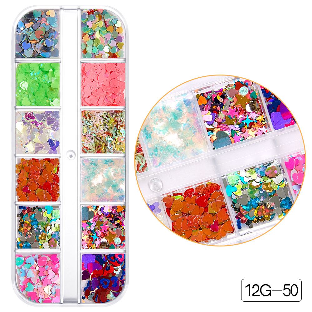 Schneeflocke Weihnachtsmann Baum Nail Art Ornament Glitter Diamant