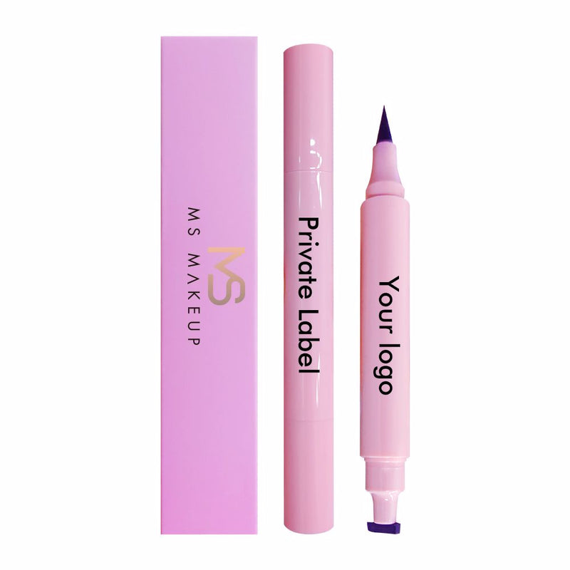 4 Kinds 2 in 1 Pink Tube Eyeliner Seal & Pen