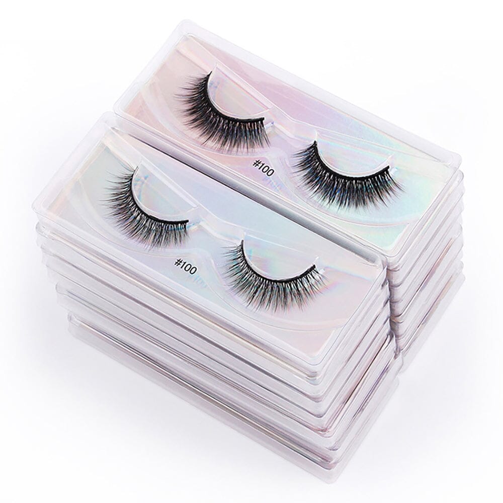 1 pair of 3D imitation mink false eyelashes laser box