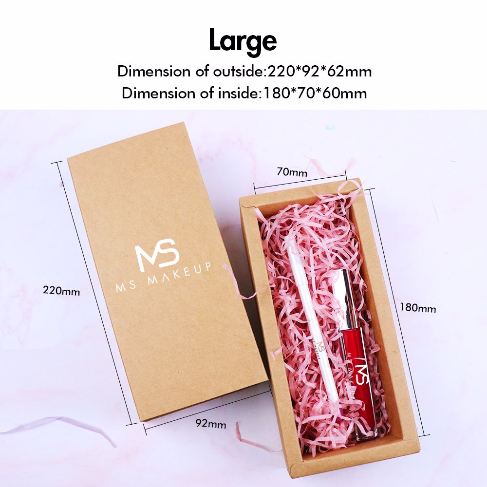 Large Foldable Empty Gift Box Elegant Drawer Gift Packaging Kraft Box OEM