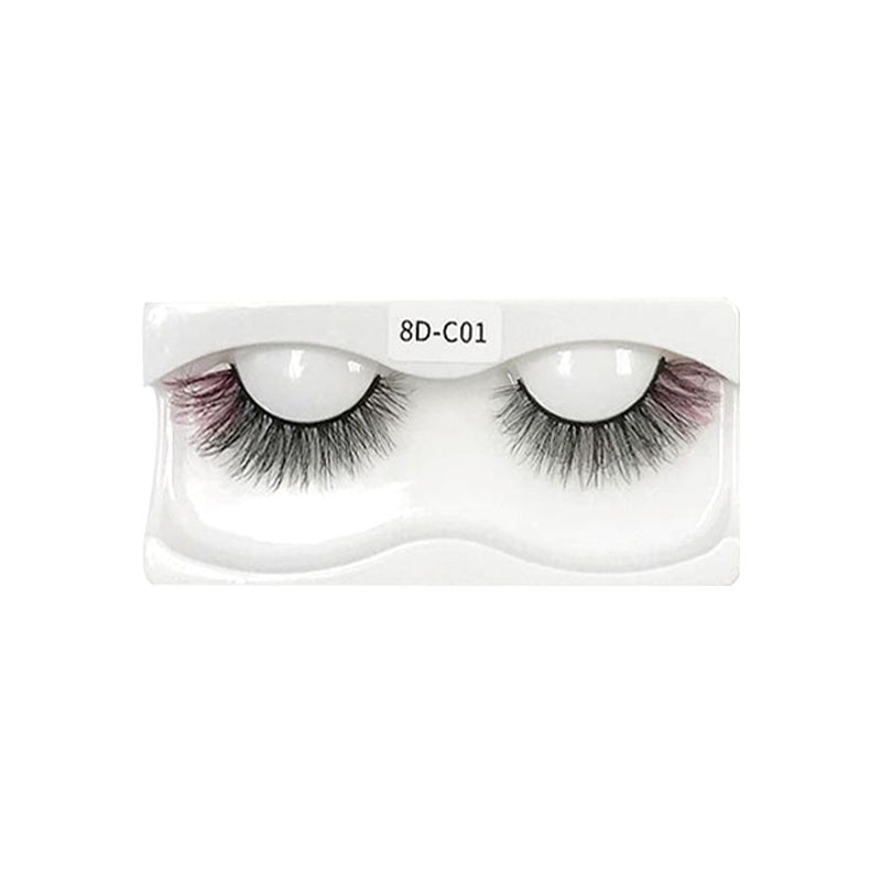 Colorful Imitation Mink Hair 18mm Fried Hair False Eyelashes