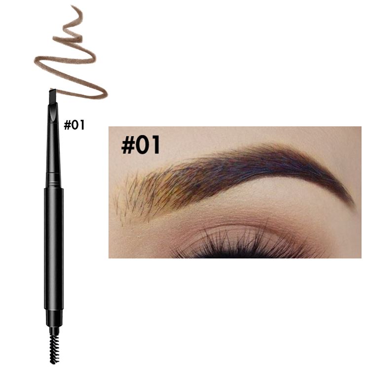 6 colors black 3D eyebrow pencil