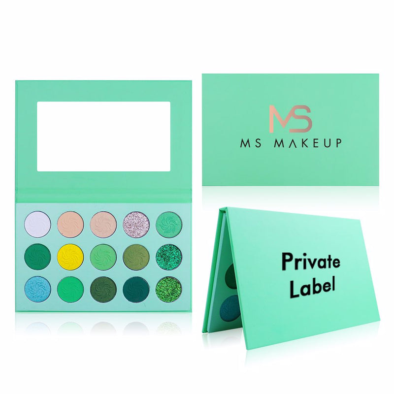 4 paletas de colores para 15 colores de sombra de ojos