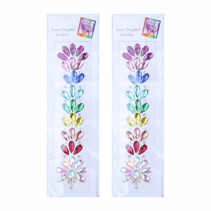 6 Kinds of Face & Hair Crystal Stickers