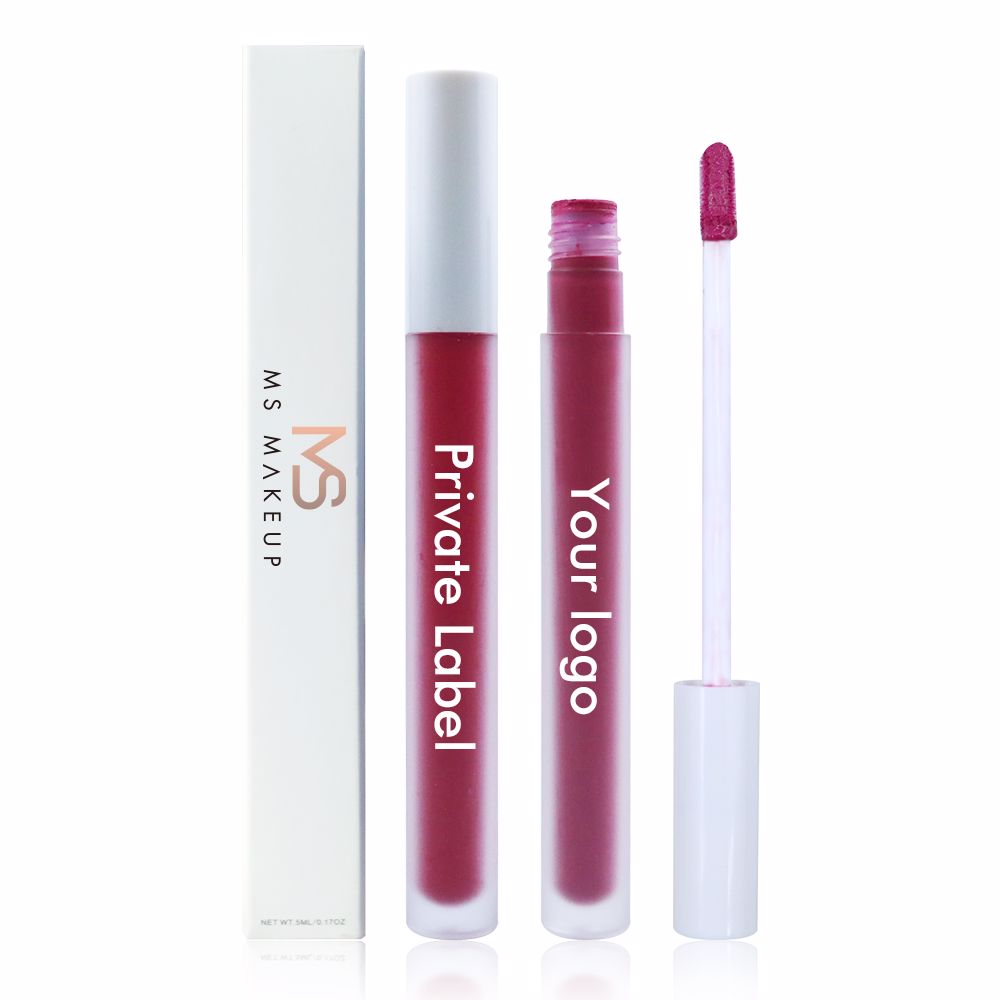 7 Colors White Tube Velvet Lip Glaze