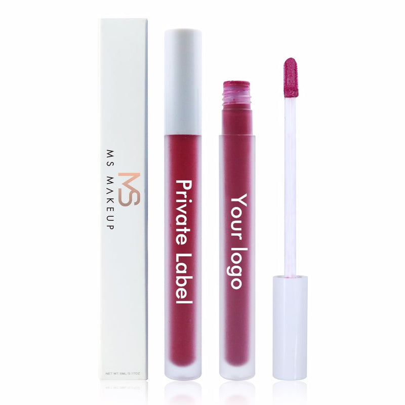 7 Colors White Tube Velvet Lip Glaze