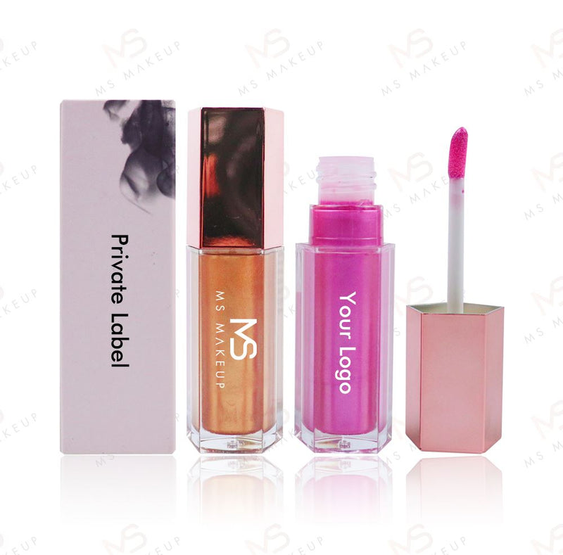Brillos labiales de tubo rómbico de 5 colores