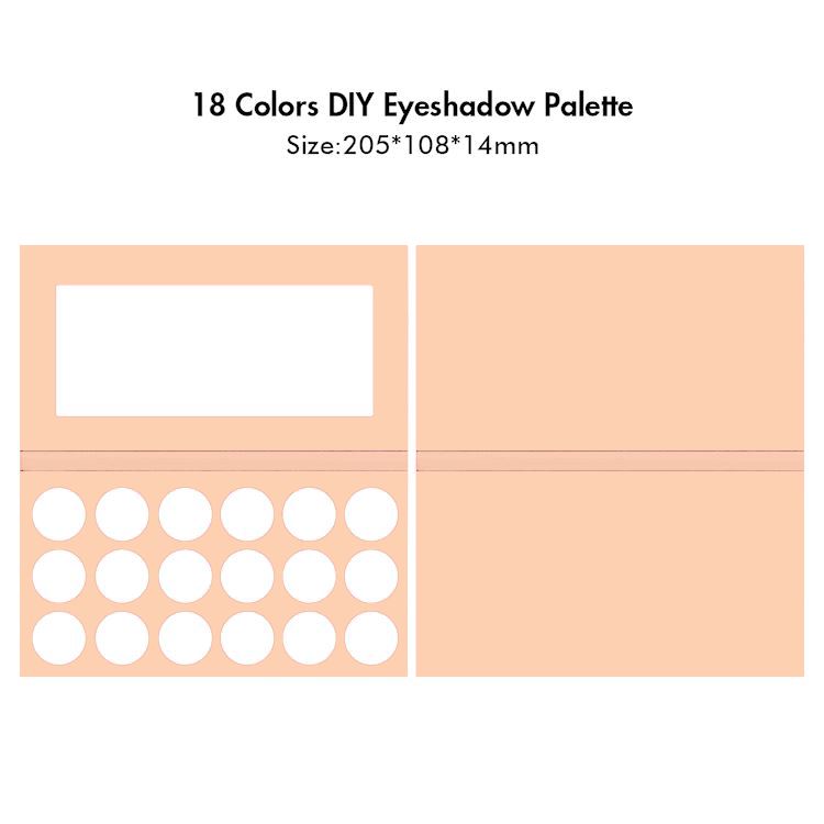 Paleta de sombras de ojos rosa mate Diy de 18 colores 【Muestra】