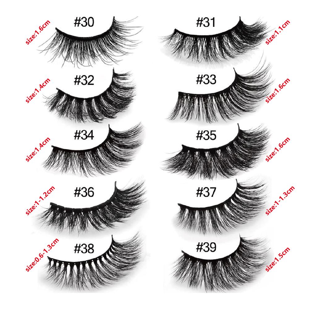 【SAMPLE】False eyelashes 1pair (Mink hair) -【Free Shipping On Mix Order Over $39.9】