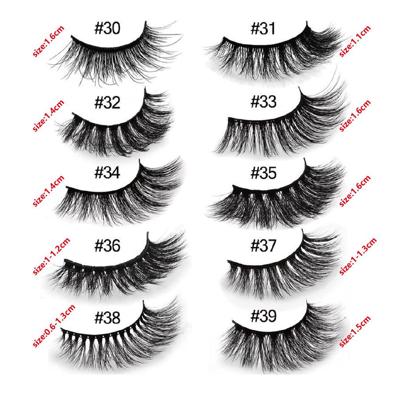 False eyelashes 1pair (Mink hair)