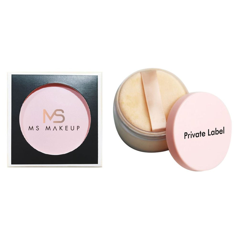 10 colours pink lid setting powder with black boxes