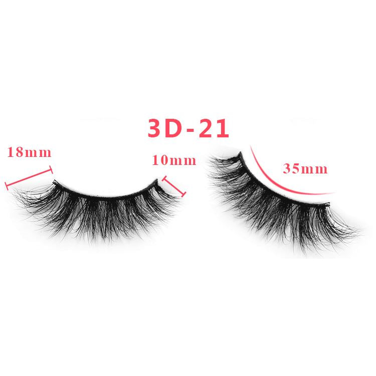 3D Thick Mink Hair False Eyelashes (#01-#25)