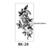 40 Kinds of Sketch Flower Tattoo Stickers