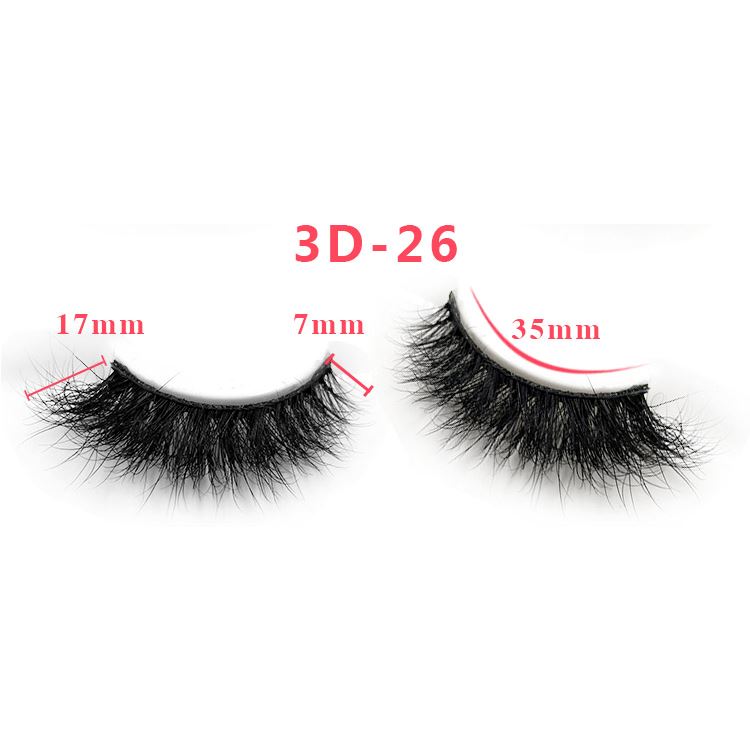 3D Thick Mink Hair False Eyelashes (#26-#50)