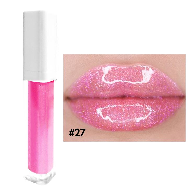 52 colors white square tube moisturizing lip gloss(#27-#52)