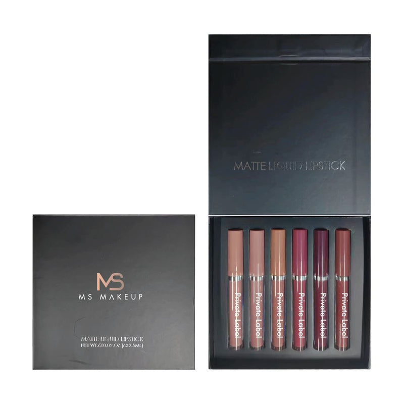 6-Color Matte Liquid Lipstick Set