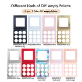 【Free Shipping】Sample Set of 169Pcs Full set of DIY Monochrome eyeshadow & Different Colors of 9 pan DIY empty Palette