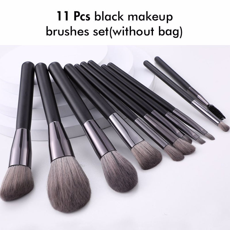 Los sistemas de cepillo cosméticos de la etiqueta privada/los cepillos faciales del maquillaje fijaron 11pcs