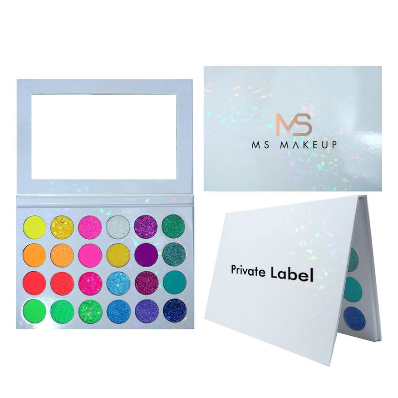 Palette di ombretti primaverili ed estivi di 24 colori