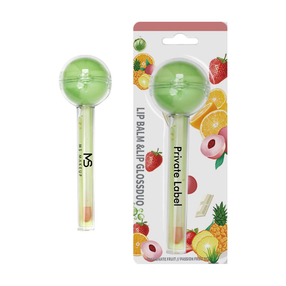 Logotipo personalizado de aceite de labios transparente de 10 colores