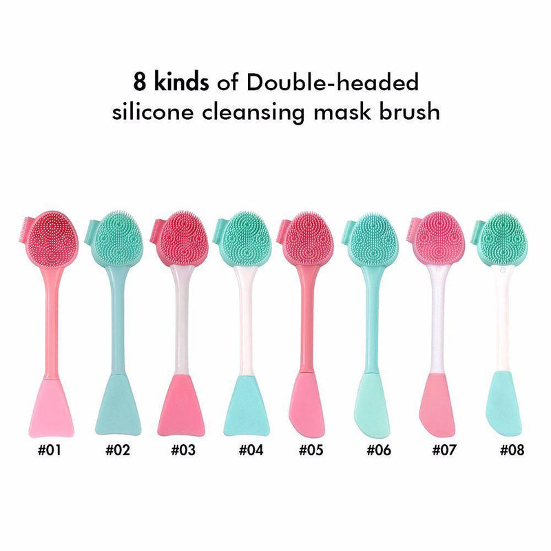 8 Kinds Of Double-headed Silicone Cleansing Mask Brush - MSmakeupoem.com