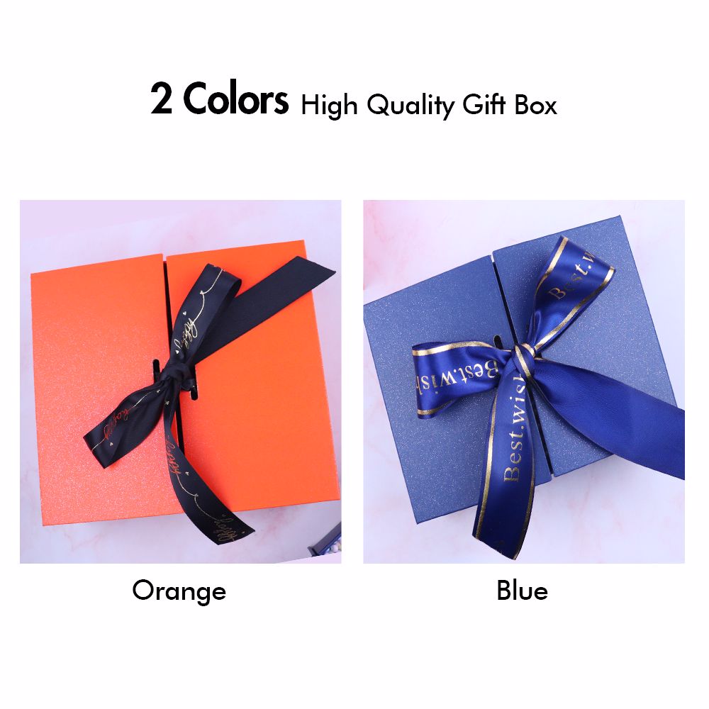 High Quality Orange Small Gift Box Empty Paper Boxes Recyclable