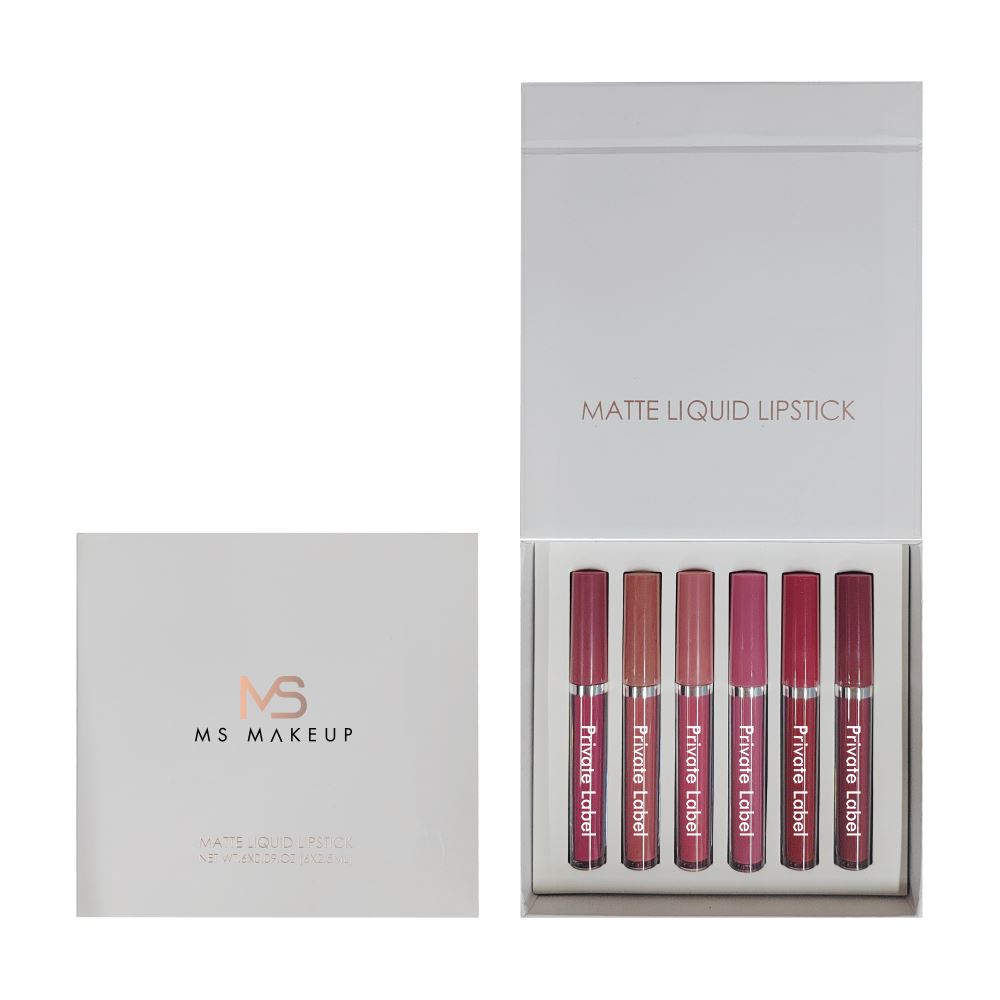 6-Color Matte Liquid Lipstick Set