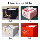 Large Pink Gift Box, with Cover Ribbon and Lafite for Valentines Day