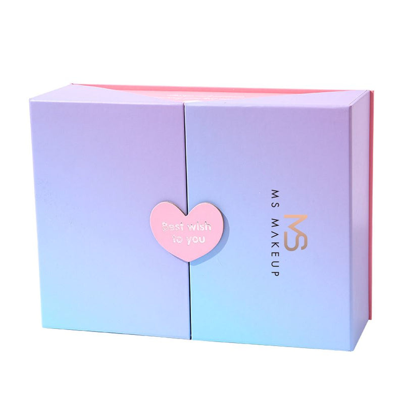 Caja de regalo plegable de 4 colores con bolsa de mano (mediana)