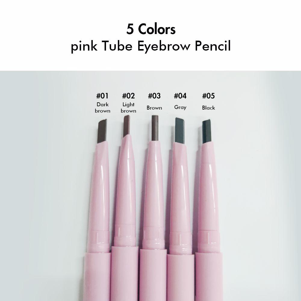 5 Colors pink Tube Eyebrow Pencil