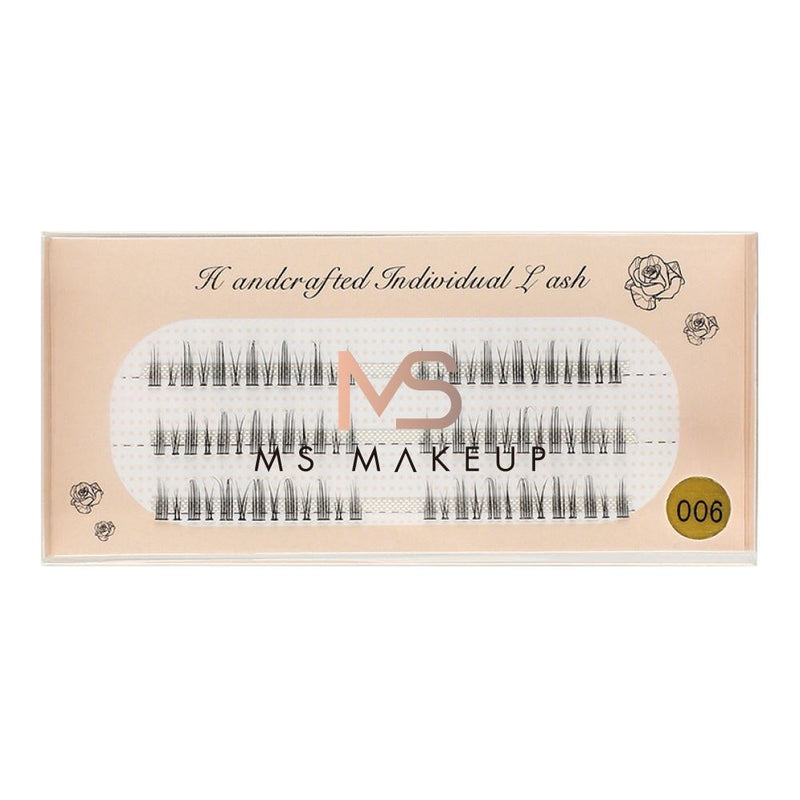 Naturally curled single-cluster false eyelashes