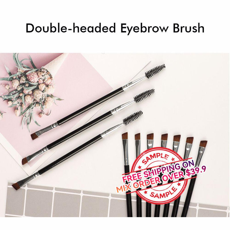 【MUESTRA】Brocha para cejas de dos cabezales -【Envío gratis en pedidos mixtos superiores a $39.9】