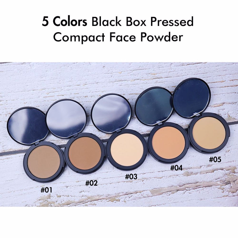 Poudre compacte pour le visage pressée en 5 couleurs Matte&Private Label Makeup Powder