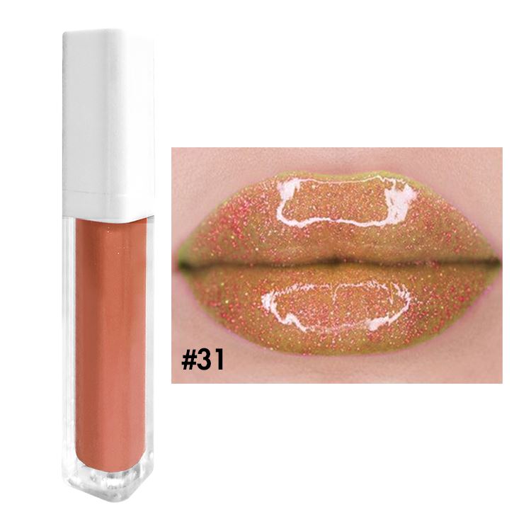 52 colors white square tube moisturizing lip gloss(#27-#52)