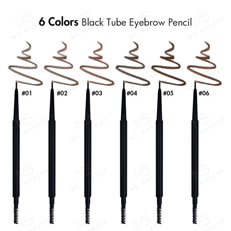 6 Colors  Black Tube Eyebrow Pencil