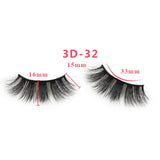 3D Thick Mink Hair False Eyelashes (#26-#50)