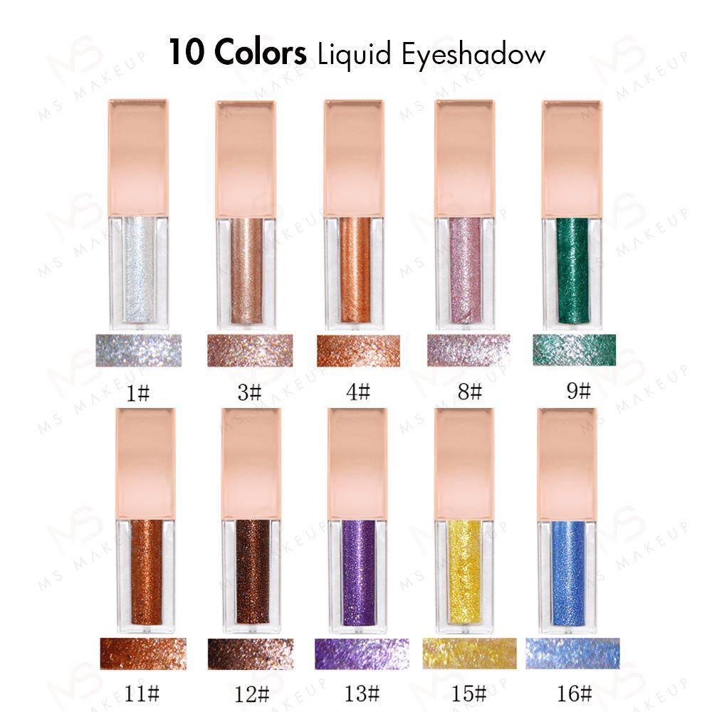 10 Colors Liquid Eyeshadow - MSmakeupoem.com