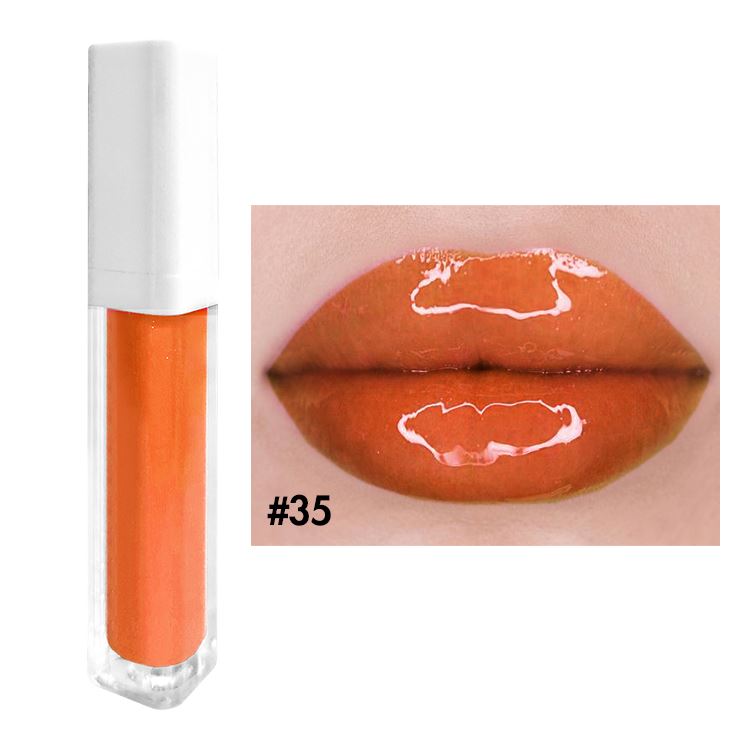 52 colors white square tube moisturizing lip gloss(#27-#52)