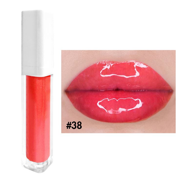 52 colors white square tube moisturizing lip gloss(#27-#52)