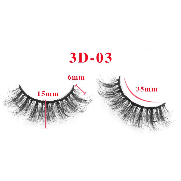 3D Messy High Imitation Mink Hair False Eyelashes