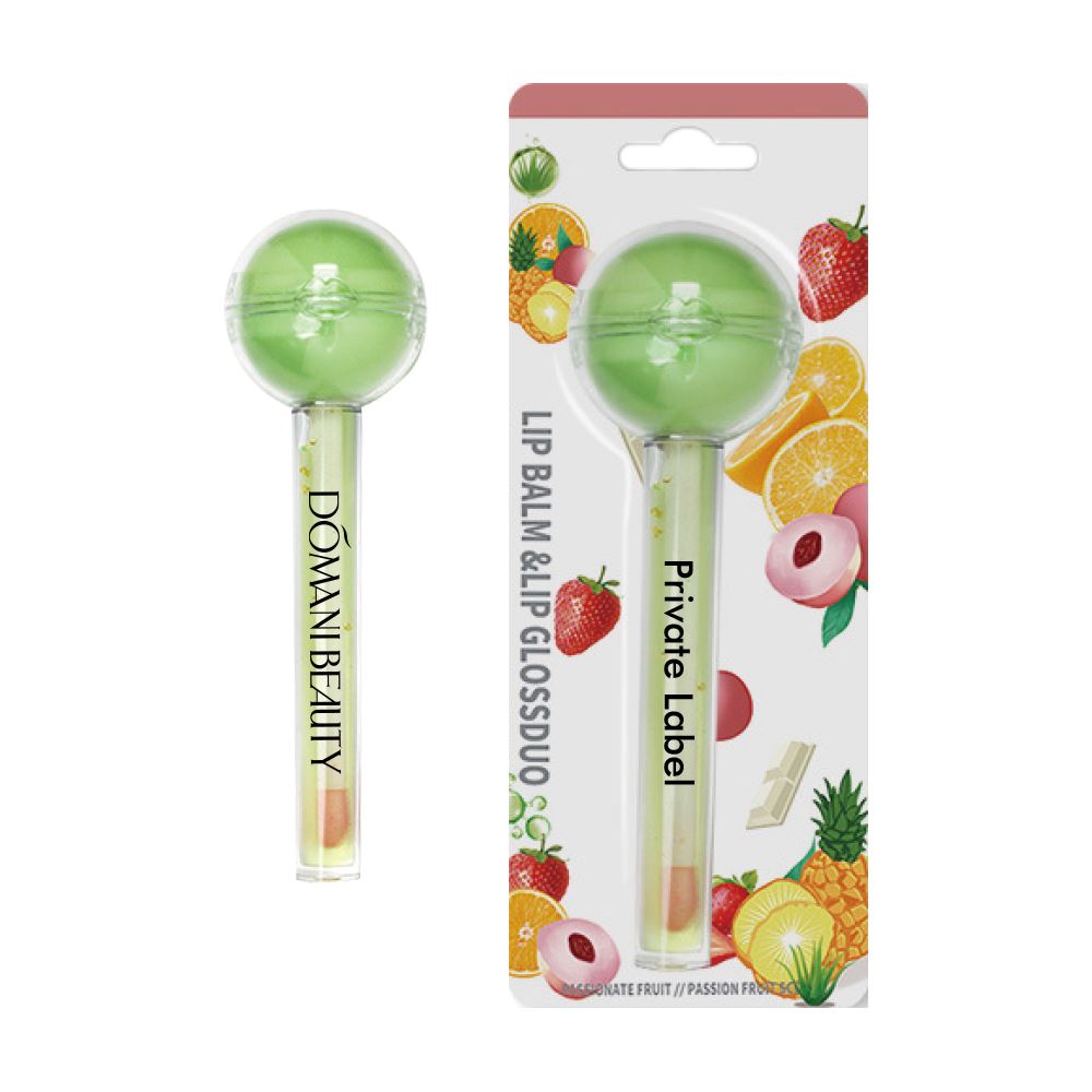 Logotipo personalizado de aceite de labios transparente de 10 colores