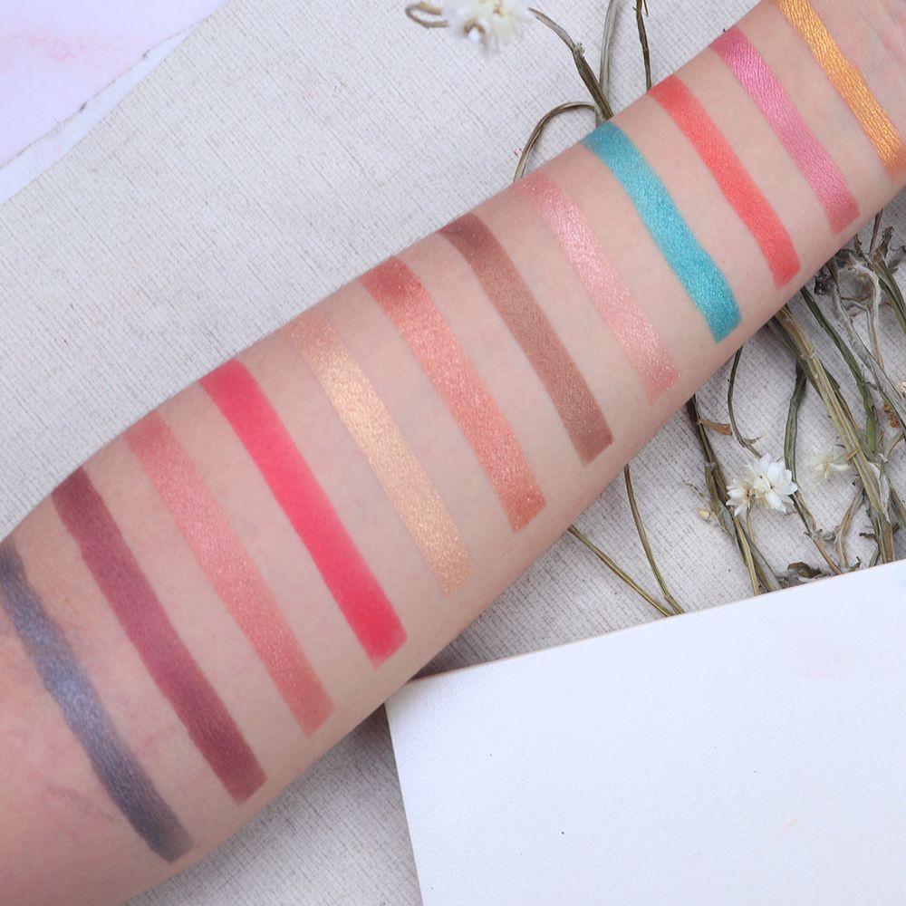Paleta de 12 sombras de ojos White Shimmer de alta calidad