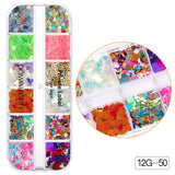 Schneeflocke Weihnachtsmann Baum Nail Art Ornament Glitter Diamant