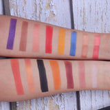 Paleta de sombras de ojos de 15 colores amarillo marrón