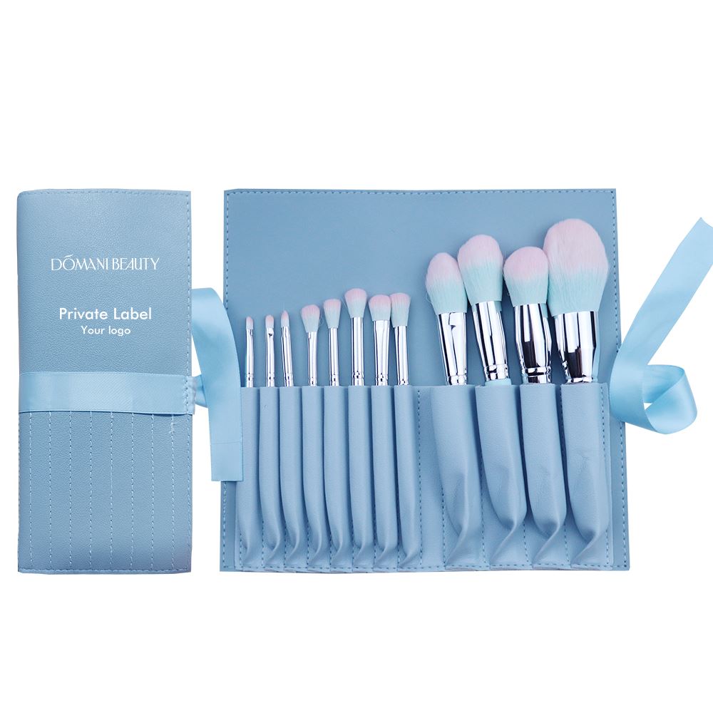 2 Colors 12pcs Candy Colors Makeup Brushes Set Custom Logo