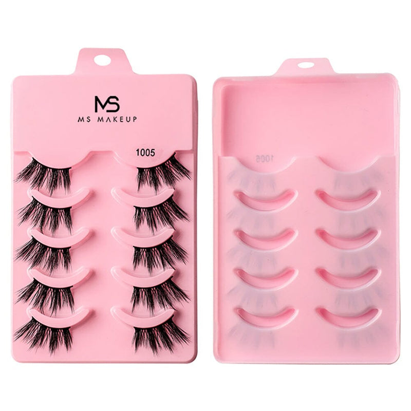5 pairs of thick, curly and soft false eyelashes